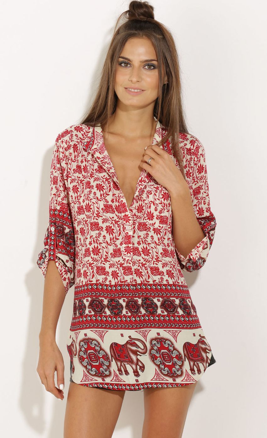 Picture Elephant Shirt Dress In Red. Source: https://media-img.lucyinthesky.com/data/Sep15_2/850xAUTO/0Y5A8467.JPG