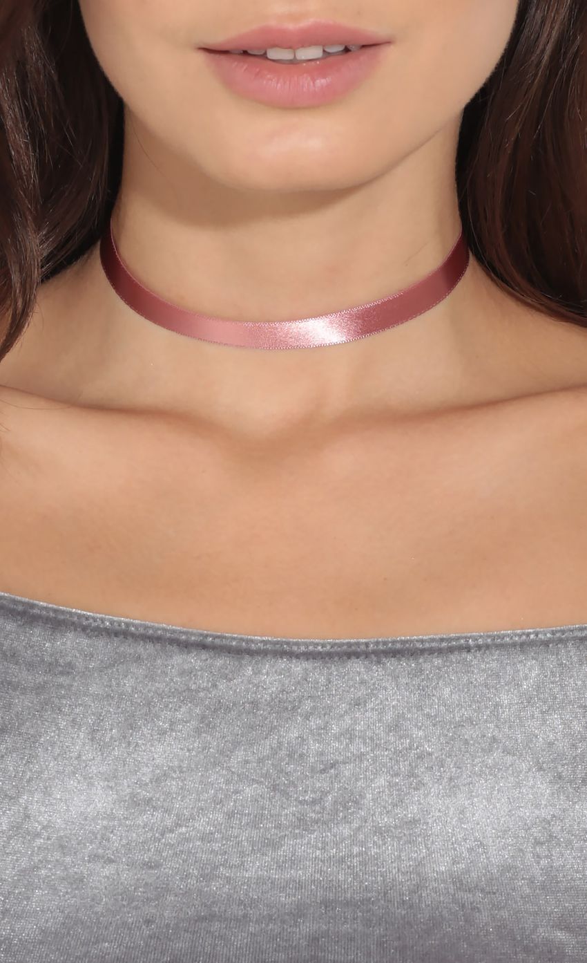 Picture Satin Choker Necklace In Rose. Source: https://media-img.lucyinthesky.com/data/Sep16_1/850xAUTO/0Y5A1107.JPG