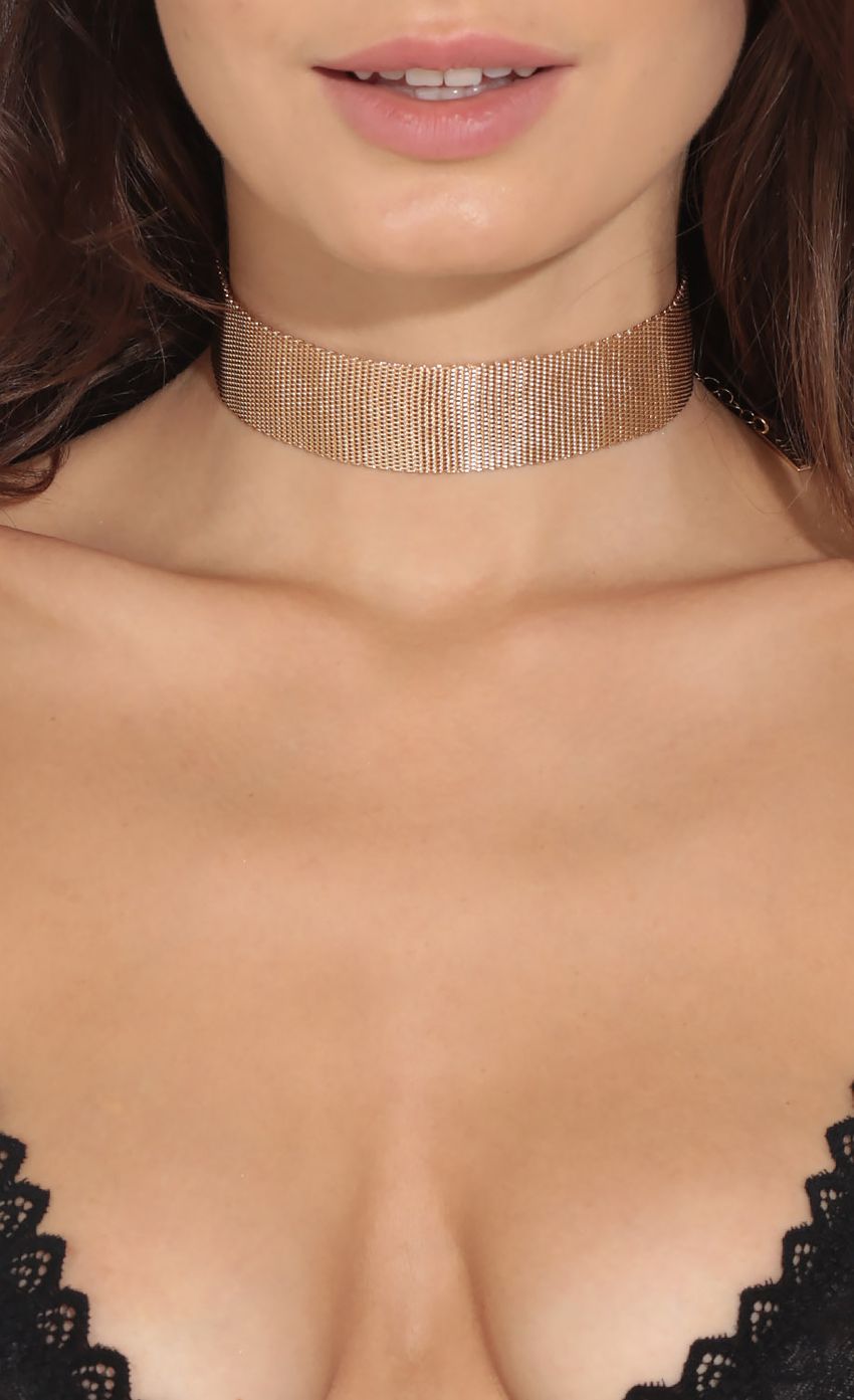 Picture Braided Chain Choker Necklace In Gold. Source: https://media-img.lucyinthesky.com/data/Sep16_1/850xAUTO/0Y5A1217.JPG