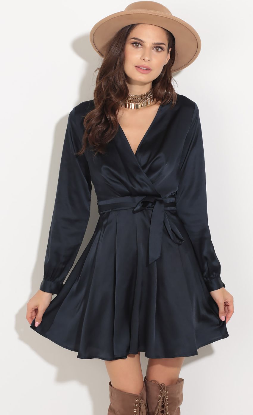 Picture Satin Wrap Dress In Navy. Source: https://media-img.lucyinthesky.com/data/Sep16_1/850xAUTO/0Y5A9434.JPG