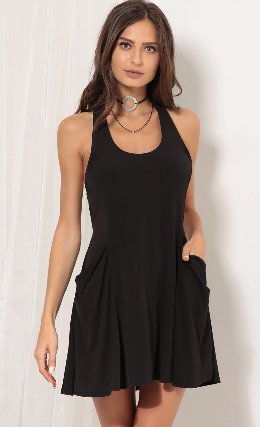 Picture First Glance Dress In Black. Source: https://media-img.lucyinthesky.com/data/Sep17_1/850xAUTO/0Y5A7302.JPG