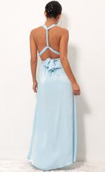 Picture Satin Maxi Dress in Blue. Source: https://media-img.lucyinthesky.com/data/Sep18_1/150xAUTO/0Y5A7741.JPG