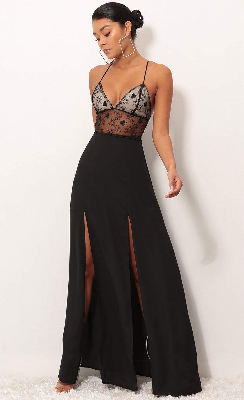 Picture Loveable Lace Maxi Dress in Black. Source: https://media-img.lucyinthesky.com/data/Sep18_1/850xAUTO/0Y5A7854SS.JPG