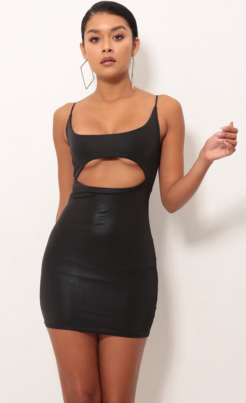 Picture Don't Care Cutout Black Bodycon Dress. Source: https://media-img.lucyinthesky.com/data/Sep18_1/850xAUTO/0Y5A7938.JPG
