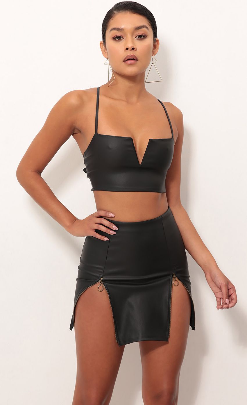 Picture Vienna Two Piece Set In Black Faux Leather. Source: https://media-img.lucyinthesky.com/data/Sep18_1/850xAUTO/0Y5A8808SS.JPG