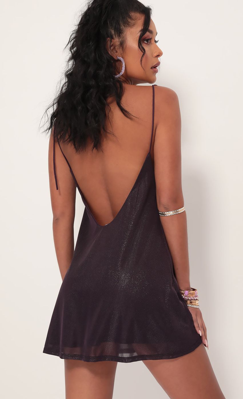 Picture Kiara Shimmer Tie Dress In Deep Wine. Source: https://media-img.lucyinthesky.com/data/Sep19_1/850xAUTO/781A0580.JPG
