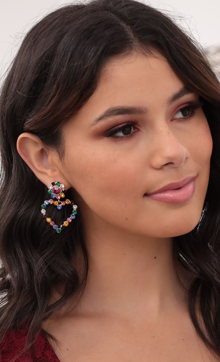 Picture Alexia Multi Colored Diamond Heart Earrings. Source: https://media-img.lucyinthesky.com/data/Sep20_1/850xAUTO/781A09771.JPG