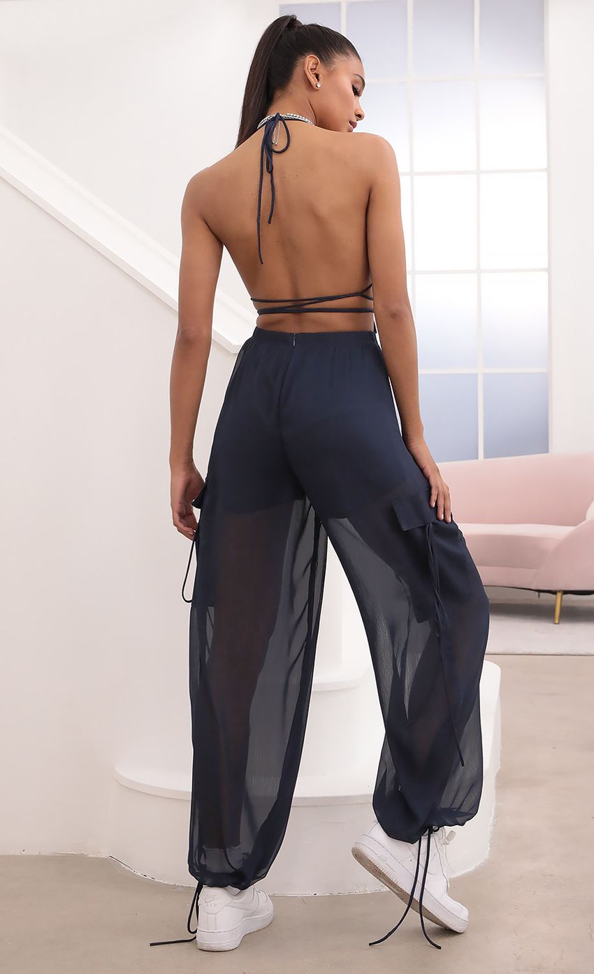 Picture Chiffon Two Piece Pant Set In Navy. Source: https://media-img.lucyinthesky.com/data/Sep20_2/850xAUTO/781A1984.JPG