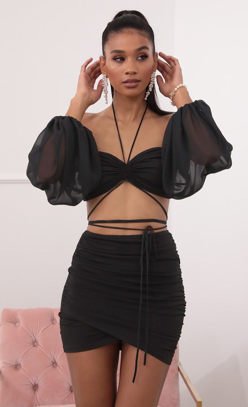 Picture Off-the-Shoulder Two Piece Long Sleeve Set in Black. Source: https://media-img.lucyinthesky.com/data/Sep20_2/850xAUTO/781A5128.JPG