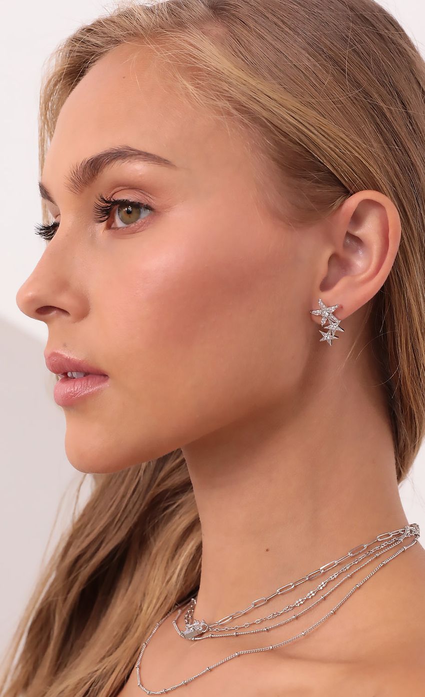 Picture Starstruck Galaxy Stud Earrings in Silver. Source: https://media-img.lucyinthesky.com/data/Sep21_1/850xAUTO/1V9A0465.JPG