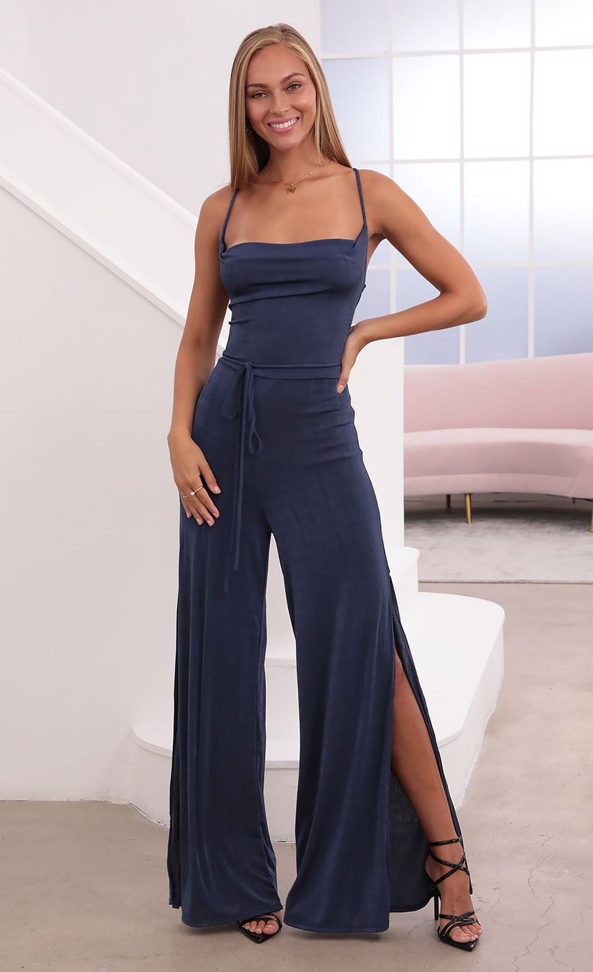 Picture Cowl Neck Jumpsuit in Navy. Source: https://media-img.lucyinthesky.com/data/Sep21_1/850xAUTO/1V9A0517.JPG