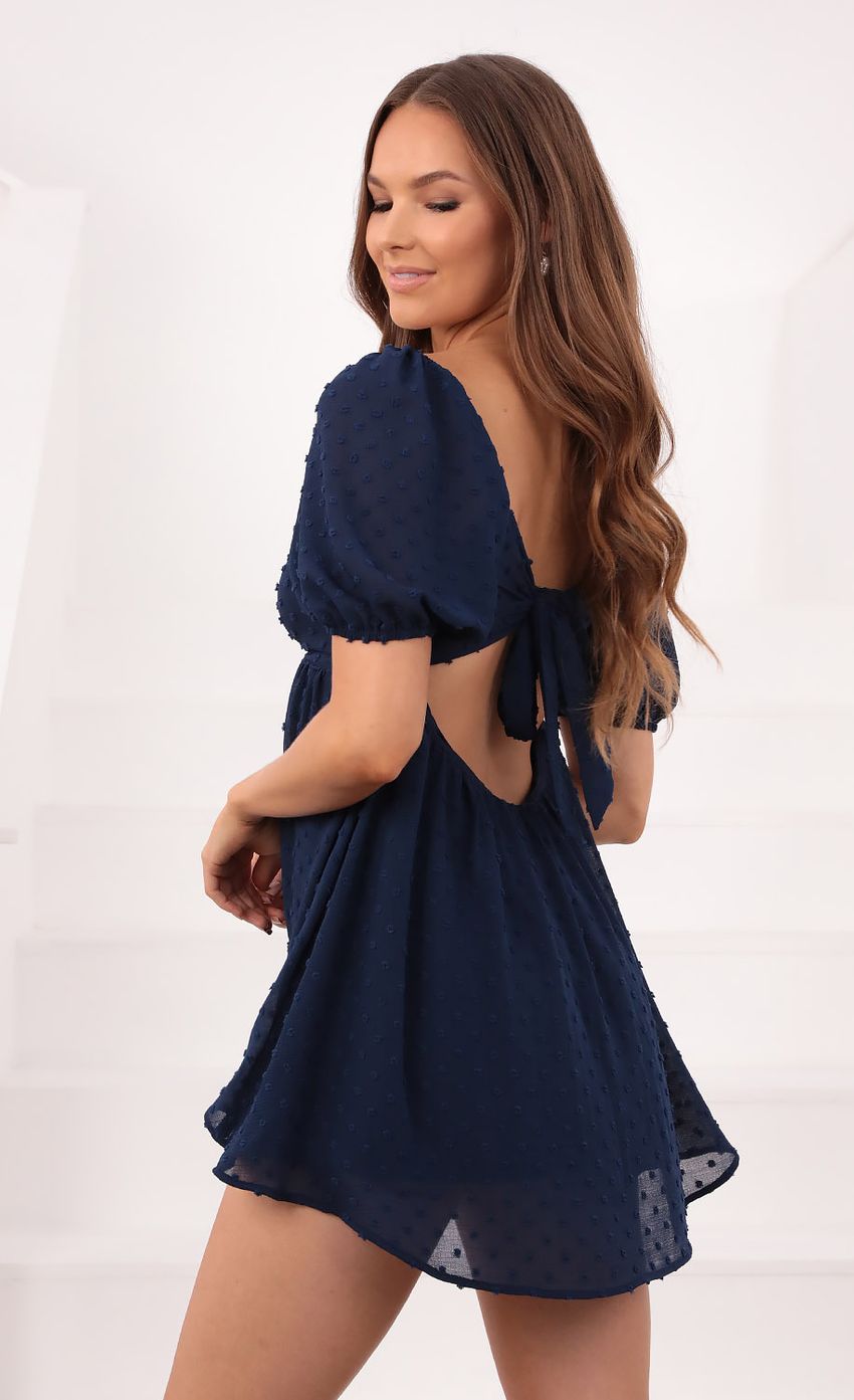Picture Louisa Baby Doll Dress in Navy. Source: https://media-img.lucyinthesky.com/data/Sep21_1/850xAUTO/1V9A0995.JPG