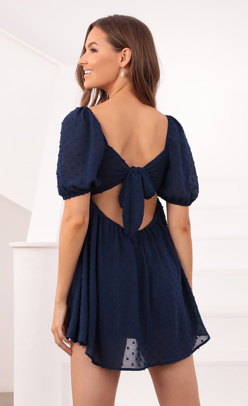 Picture Louisa Baby Doll Dress in Navy. Source: https://media-img.lucyinthesky.com/data/Sep21_1/850xAUTO/1V9A1032.JPG