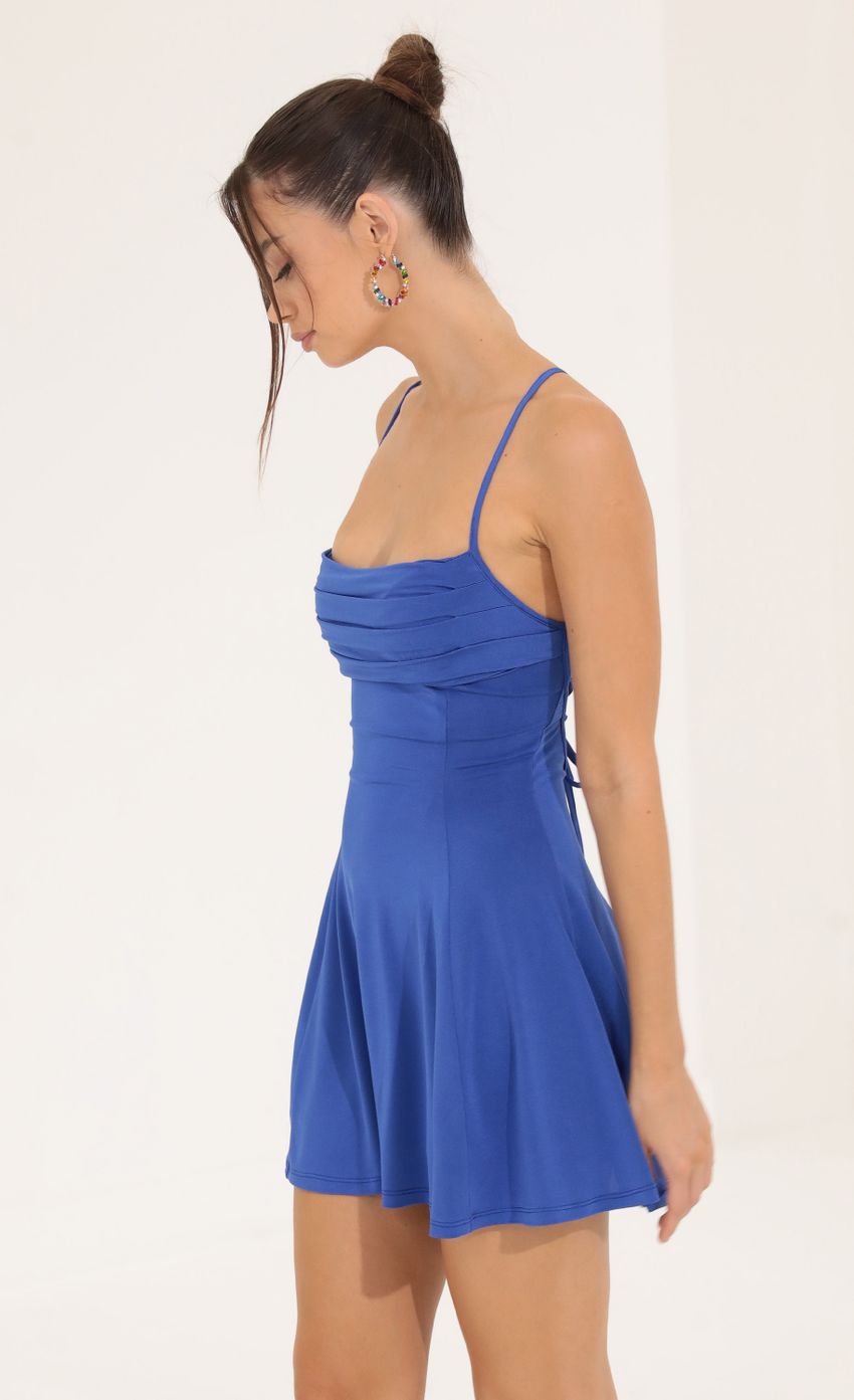 Picture A-Line Dress in Blue. Source: https://media-img.lucyinthesky.com/data/Sep22/850xAUTO/0e8d09c8-e792-45e0-89b9-b6ae79478246.jpg