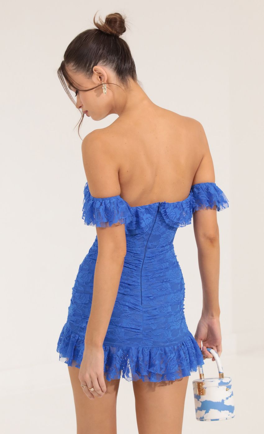 Picture Floral Lace Corset Bodycon Dress in Blue. Source: https://media-img.lucyinthesky.com/data/Sep22/850xAUTO/2a5618d4-e956-401b-aa70-d56ec1e1abd9.jpg