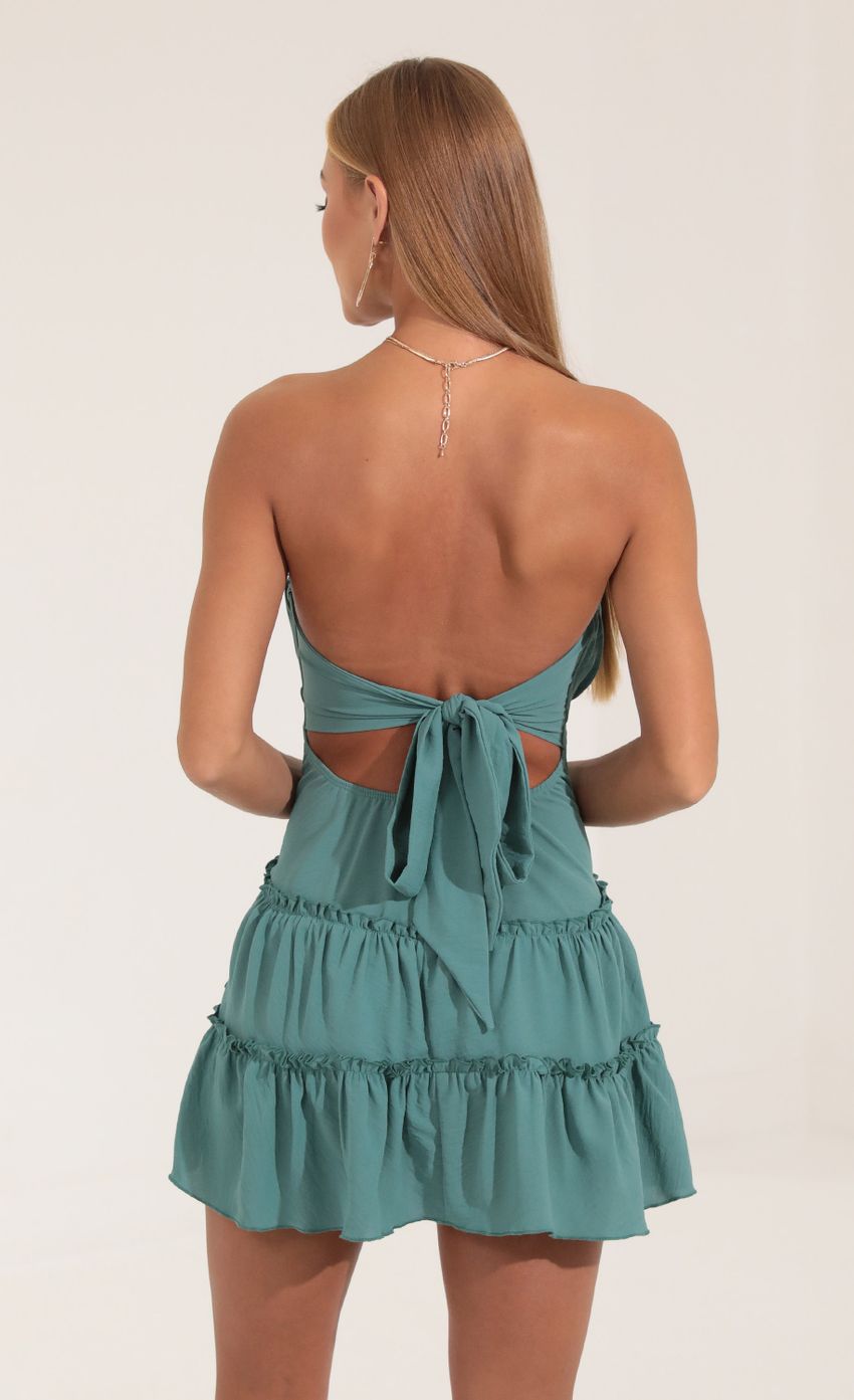 Picture Strapless Corset Dress in Green. Source: https://media-img.lucyinthesky.com/data/Sep22/850xAUTO/340a3364-1a8a-4412-8a68-ea1720456587.jpg