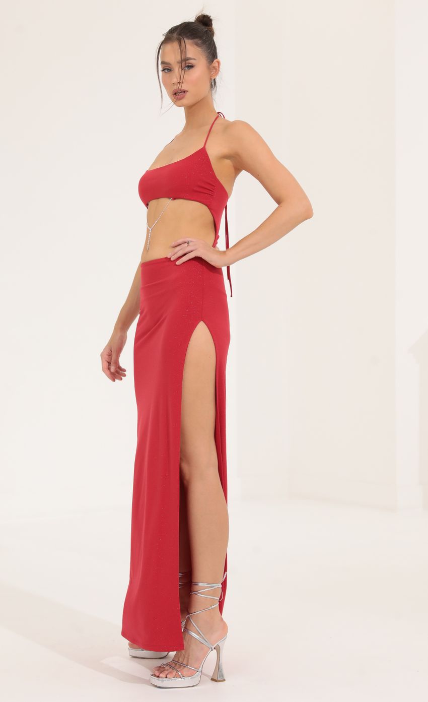 Picture Glitter Tummy Cutout Maxi Dress in Red. Source: https://media-img.lucyinthesky.com/data/Sep22/850xAUTO/42b4e29e-64c9-4a24-ac96-f296dd9528ba.jpg