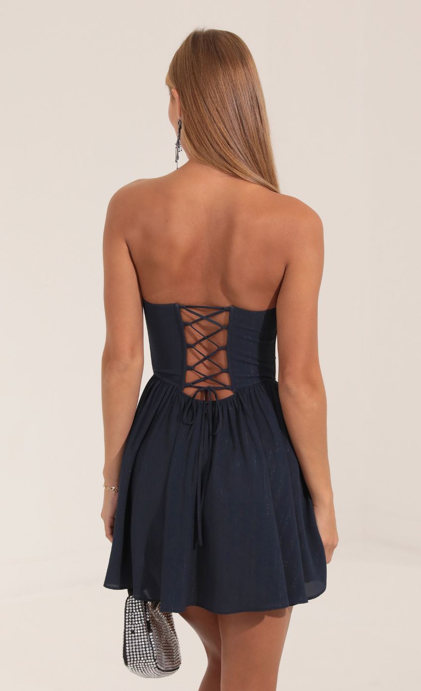 Picture Crepe Striped Corset Dress in Navy. Source: https://media-img.lucyinthesky.com/data/Sep22/850xAUTO/50b7a450-60e1-4500-a9a6-95cbbe5d23c8.jpg