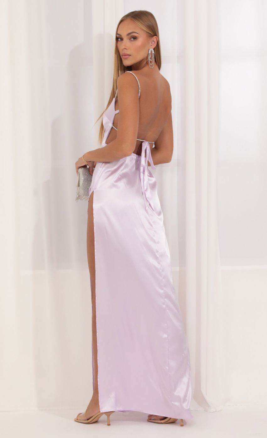 Picture Rhinestone Maxi Dress in Purple. Source: https://media-img.lucyinthesky.com/data/Sep22/850xAUTO/7d5d281a-73e9-49a6-83f1-2133f4411248.jpg