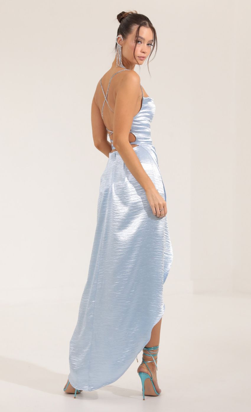 Picture Satin Luxe Maxi Dress in Blue. Source: https://media-img.lucyinthesky.com/data/Sep22/850xAUTO/a1e88c67-0ab8-430b-b4e8-c3952c686b04.jpg