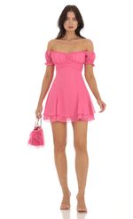 Picture Dress in Chiffon Pink. Source: https://media-img.lucyinthesky.com/data/Sep23/150xAUTO/3091b7ba-1db1-498d-aeaf-0a91b65333f2.jpg