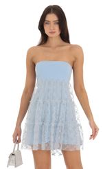 Picture Tulle Shimmer Babydoll Dress in White. Source: https://media-img.lucyinthesky.com/data/Sep23/150xAUTO/de948916-8b87-4776-897f-e5acdfcc8b4e.jpg