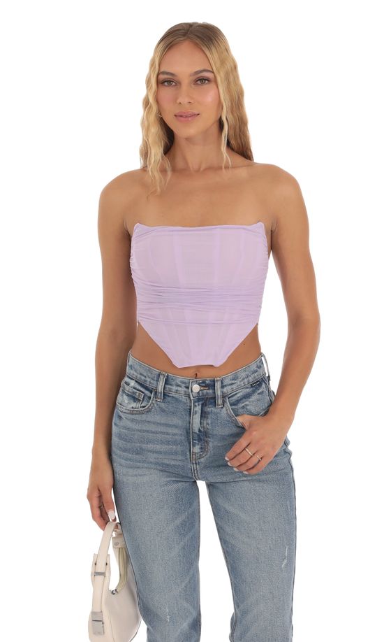 Corset Top in Lavender