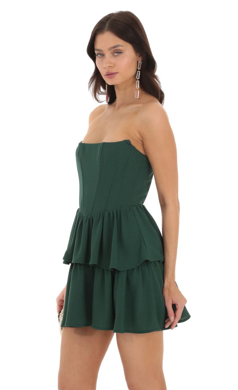 Green Corset Bodycon Dress (3116709)