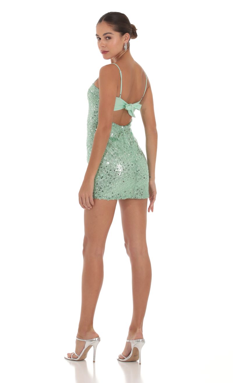 Sequin Dress in Green | LUCY IN THE SKY
