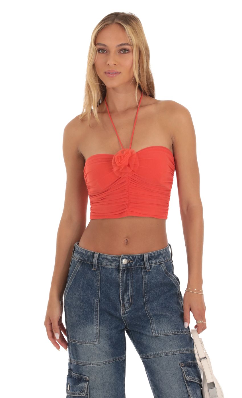 Picture Mesh Flower Top in Orange. Source: https://media-img.lucyinthesky.com/data/Sep23/850xAUTO/056ba953-6b56-4776-9c3f-d147a1c769df.jpg