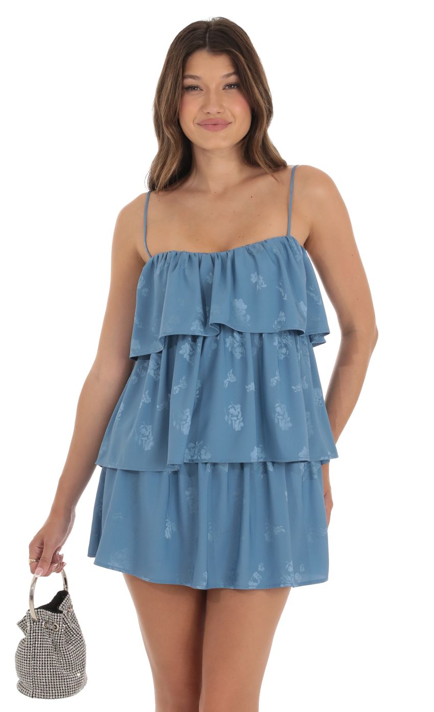 Picture Floral Ruffle Shift Dress in Blue. Source: https://media-img.lucyinthesky.com/data/Sep23/850xAUTO/097e8d89-28e7-4254-a9a2-9ec44d147397.jpg