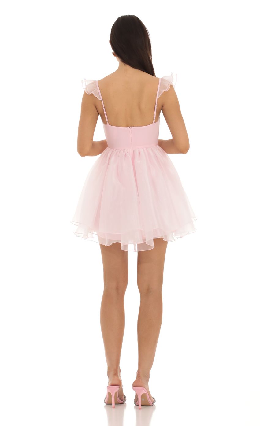 Picture Corset Flare Dress in Pink. Source: https://media-img.lucyinthesky.com/data/Sep23/850xAUTO/1927c1f3-34c6-4703-a106-d87e7c058e0c.jpg