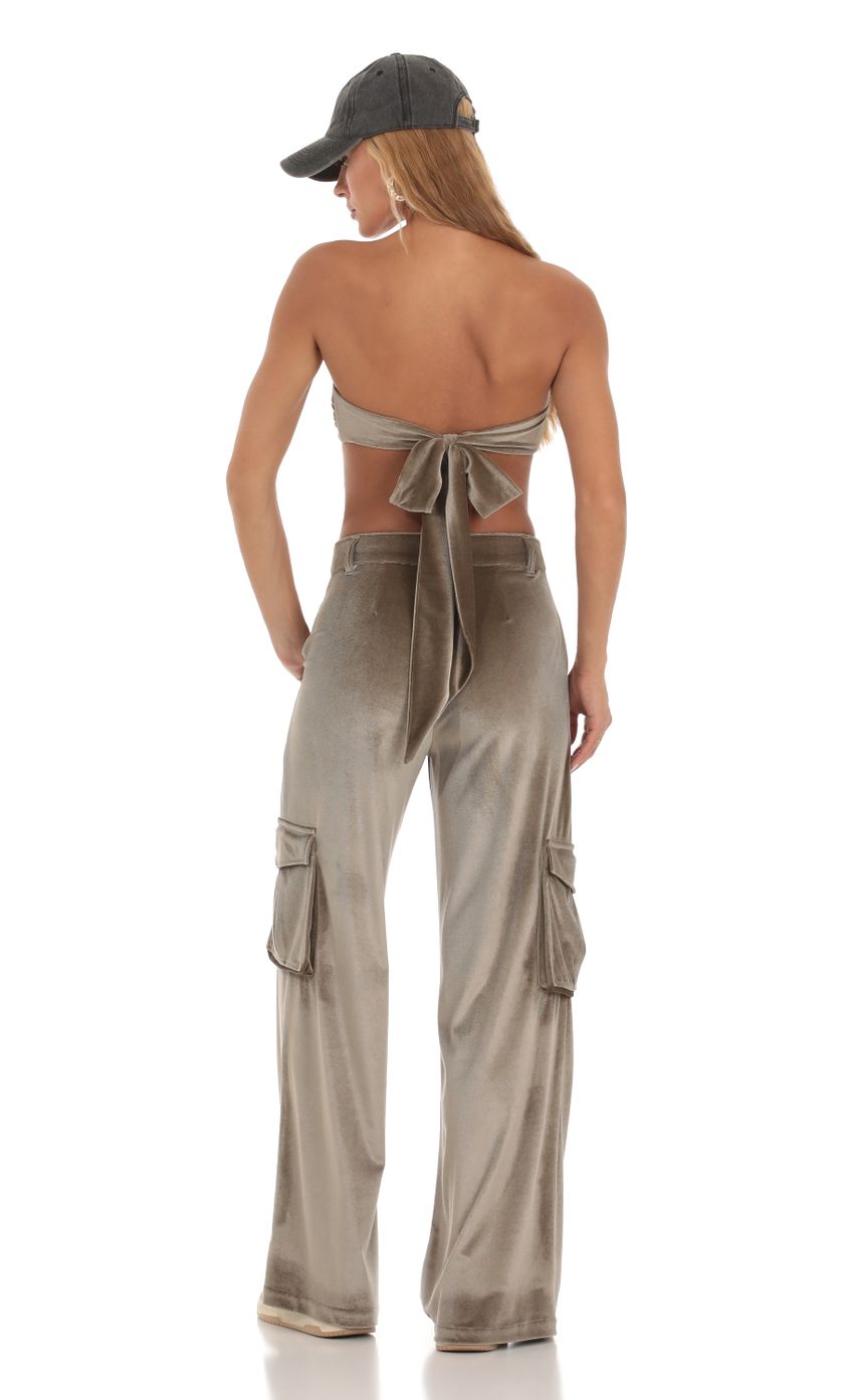 Picture Velvet Cargo Two Piece Set in Taupe. Source: https://media-img.lucyinthesky.com/data/Sep23/850xAUTO/44f9ff26-b811-48b6-9ac5-98d33f98de08.jpg