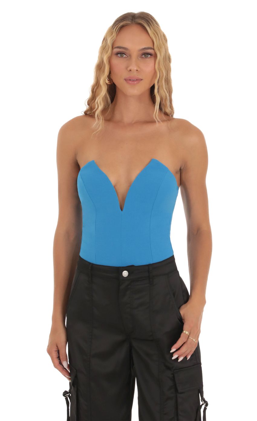Picture V- Neck Bodysuit in Blue. Source: https://media-img.lucyinthesky.com/data/Sep23/850xAUTO/5385df4c-7bbd-4c05-bccd-bdb059f5252e.jpg