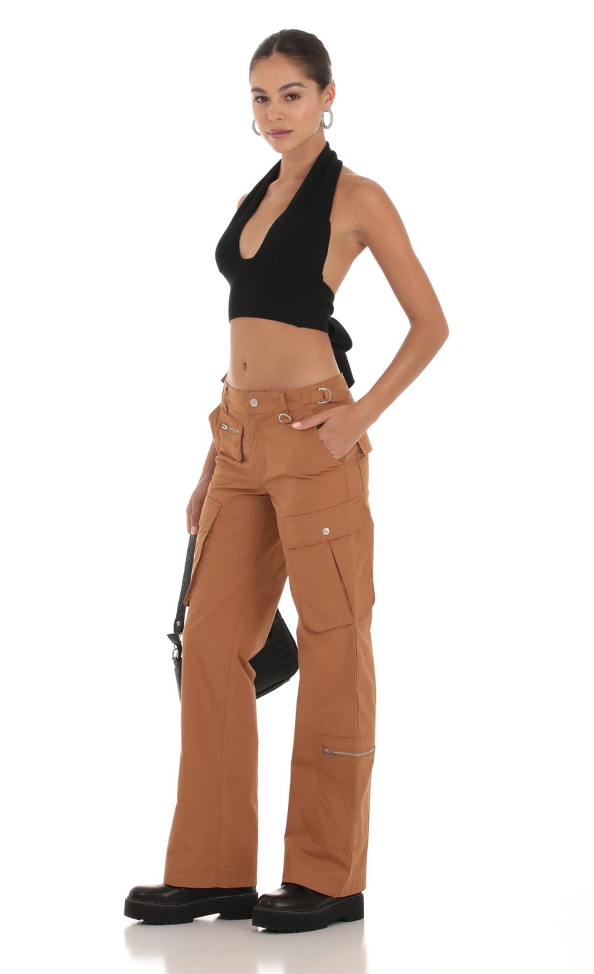 Picture Cargo Pants in Brown. Source: https://media-img.lucyinthesky.com/data/Sep23/850xAUTO/6be983cd-5a0f-430a-9cce-439cee442606.jpg