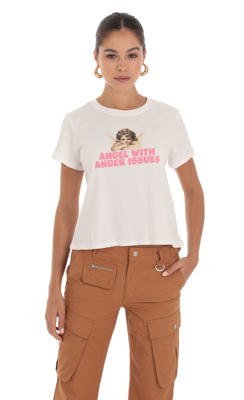 Product image for Angel With Anger Issues Graphic T-Shirt