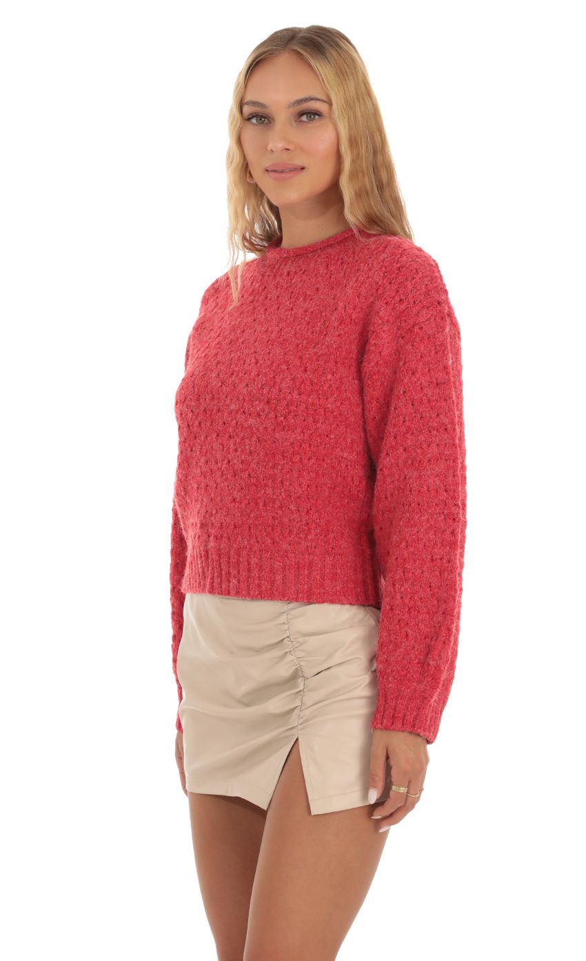 Picture Knit Mock Neck Jumper in Red. Source: https://media-img.lucyinthesky.com/data/Sep23/850xAUTO/ac230eff-2da5-4b3f-87e6-19345315876f.jpg