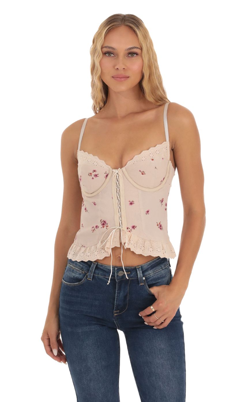 Picture Floral Top in Tan. Source: https://media-img.lucyinthesky.com/data/Sep23/850xAUTO/b965f297-79d2-425f-8cca-0aa1d2f602ce.jpg