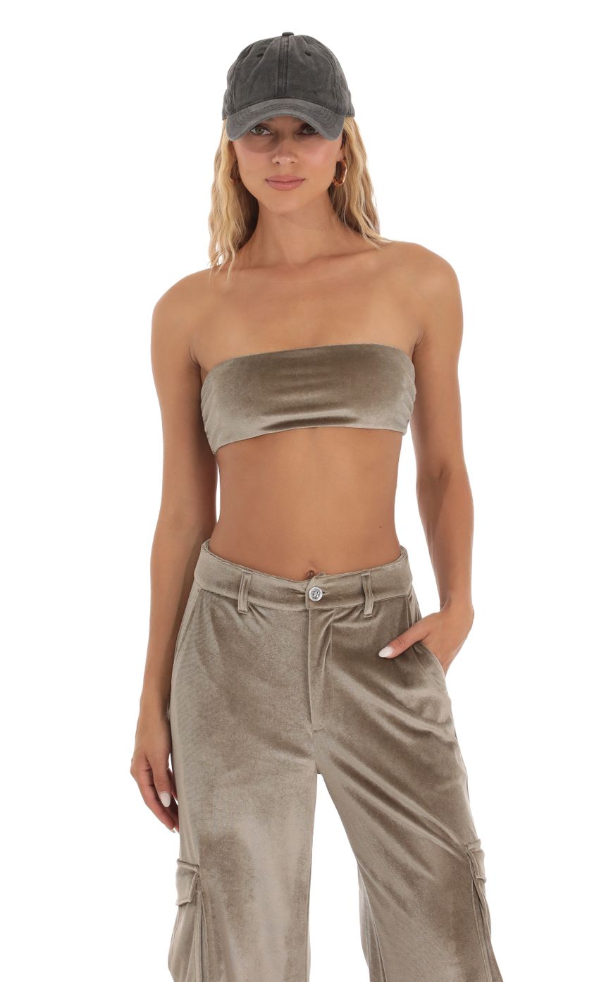 Picture Velvet Cargo Two Piece Set in Taupe. Source: https://media-img.lucyinthesky.com/data/Sep23/850xAUTO/c04cacf0-2c4d-4d45-bad4-a2c769becbad.jpg