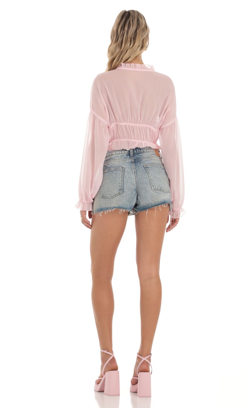 Picture Myka Rhinestone Button Top in Pink. Source: https://media-img.lucyinthesky.com/data/Sep23/850xAUTO/ddea19fd-2a4b-463a-9354-ec0cdad8622b.jpg