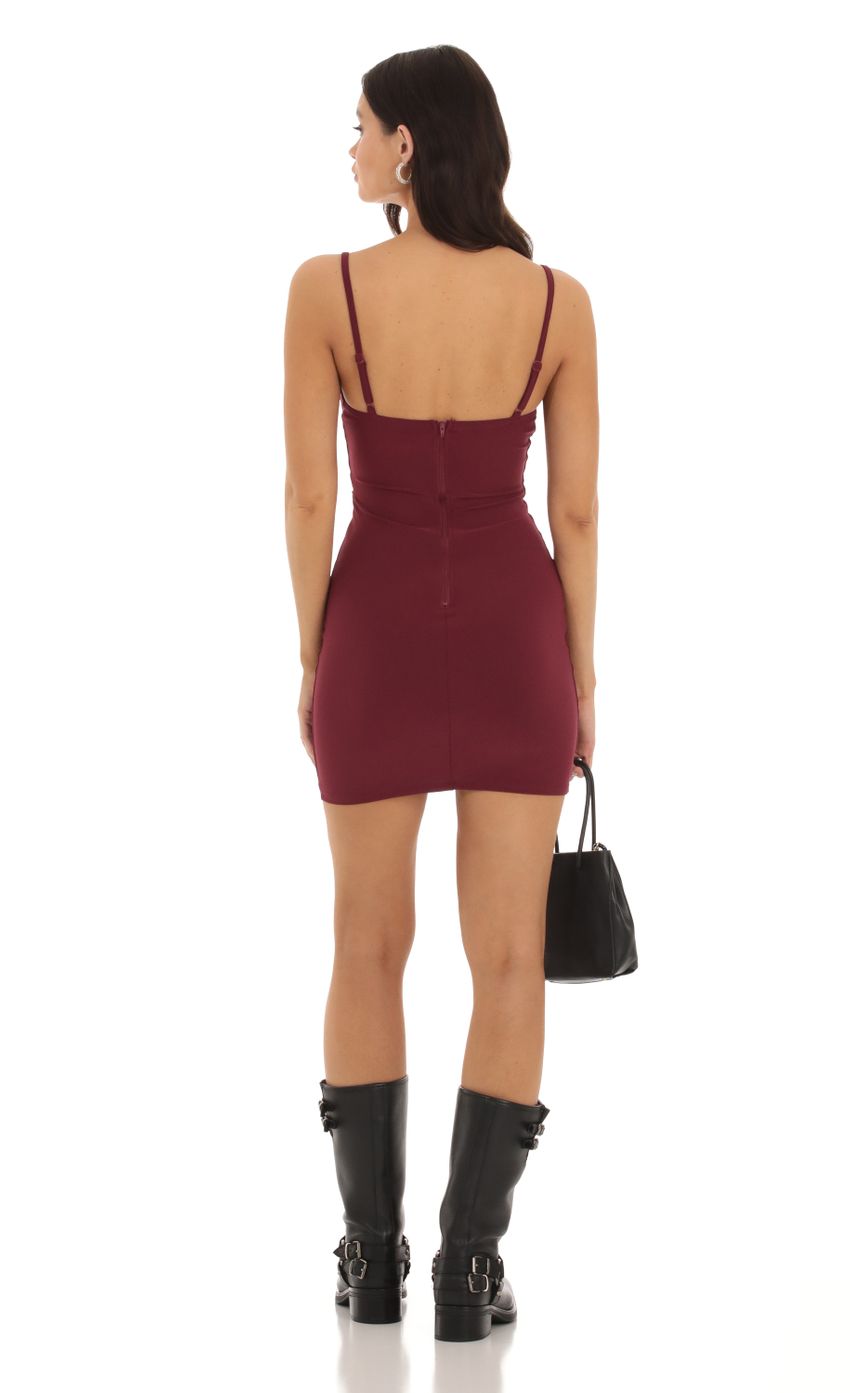 Picture Bodycon Dress in Burgundy. Source: https://media-img.lucyinthesky.com/data/Sep23/850xAUTO/eb87f4bf-0274-424b-a757-78bbcf803f10.jpg