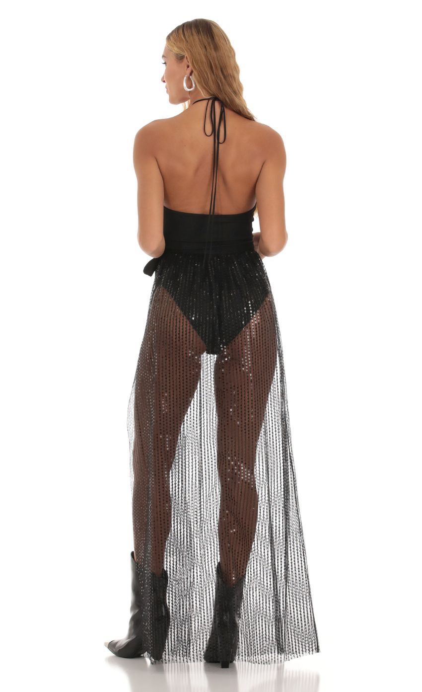 Picture Sequin Wrap Two Piece Set in Black. Source: https://media-img.lucyinthesky.com/data/Sep23/850xAUTO/ed023c6b-2c94-4c65-ac38-3311d87f4ada.jpg