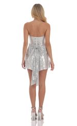 Picture Sequin Attachable Bow Dress in Silver. Source: https://media-img.lucyinthesky.com/data/Sep24/150xAUTO/072f774b-5f53-45fa-9854-9ad5d6e42aed.jpg