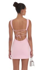 Picture Open Back Bodycon Dress in White. Source: https://media-img.lucyinthesky.com/data/Sep24/150xAUTO/755b8c39-ff5d-4965-899d-c93614d1ad74.jpg