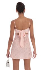 Picture Glitter Sequin Babydoll Dress in Pink. Source: https://media-img.lucyinthesky.com/data/Sep24/150xAUTO/a3a7f4d1-eb22-479b-b91c-6cb71235ae42.jpg