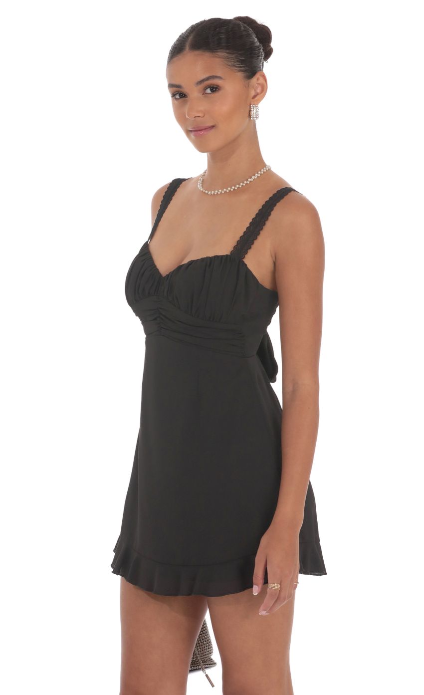 Picture Lace Strap Open Back Dress in Black. Source: https://media-img.lucyinthesky.com/data/Sep24/850xAUTO/8e32fbf6-73da-4d68-bdce-a8da62c5b9b4.jpg