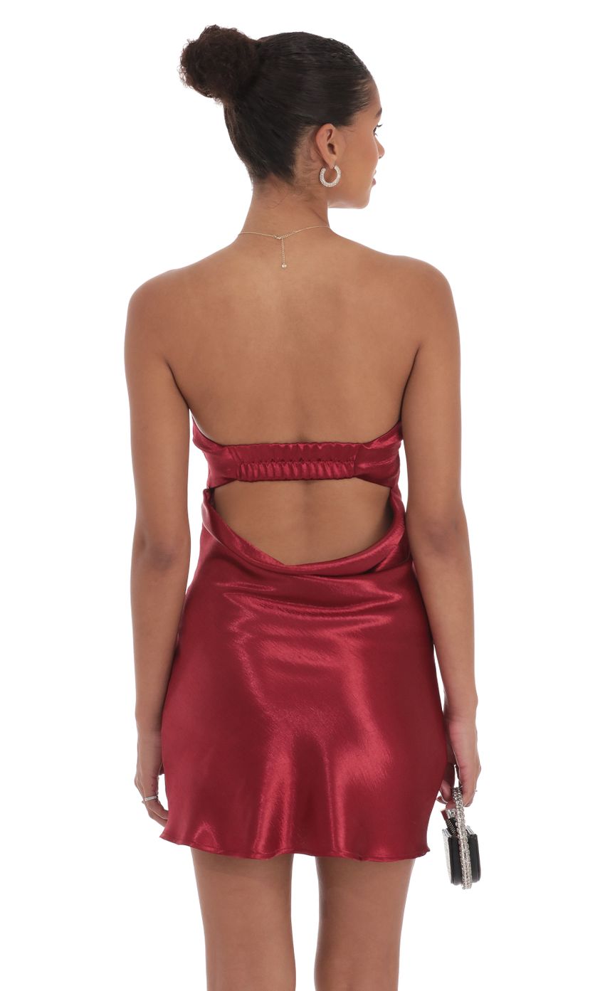 Picture Satin Strapless Slip Dress in Maroon. Source: https://media-img.lucyinthesky.com/data/Sep24/850xAUTO/e6f98e18-1b39-4d9a-9a1f-8c2477cdbc67.jpg