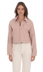 Product image for Corduroy Collar Jacket in Pink