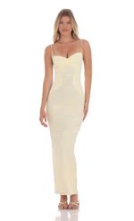 Picture of Lace Contour Maxi Dress in Light Blue