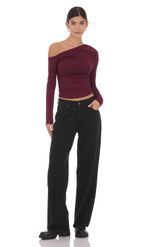 Product image for Mid Rise Baggy Jeans in Black